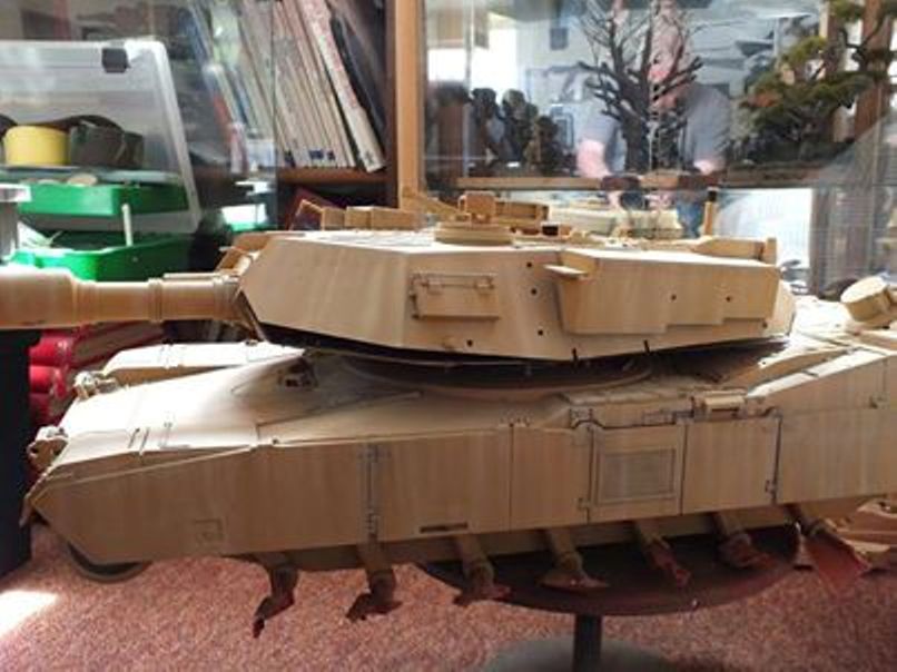 model in sand and start of weathering.jpg