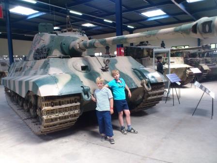 Tiger II, Tiger 1 and Panzer IV at Saumur.jpg