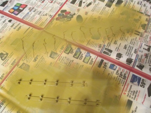 Painted track hanger hooks and chains