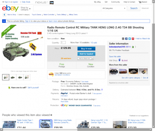 Radio Remote Control RC Military TANK HENG LONG 2.4G T34 BB Sh.png