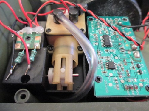 Inside the tank I found a kink in the smoker tubing which should be an easy fix