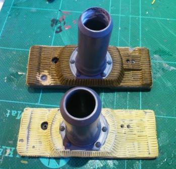 Comparing the old HL mantlet and the Tamiya one with Milliput zimmerit.jpg