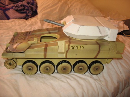 All credit goes to Rocketman for the turret.....Only the 'plastic screwdriver' end is mine to approximate gun barrel length...