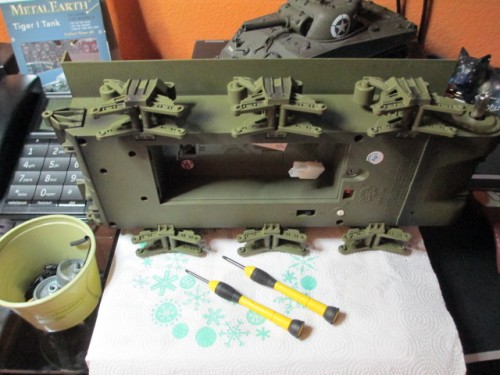 Bogies stripped