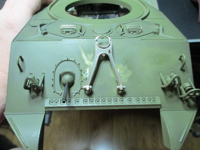Second was to locate, sand and glue in the lifting hooks front and rear