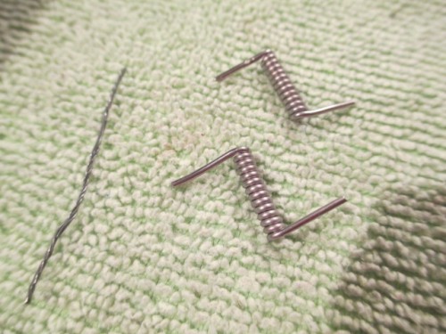 Final Loader Hatch springs and wire twist for hooks