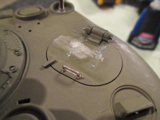 Molded on springs and mounts removed