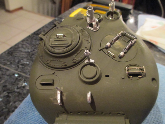 Commander's sight and .50 cal barrel clamp installed
