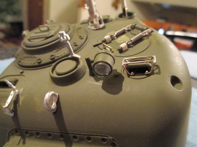 Completed and installed searchlight