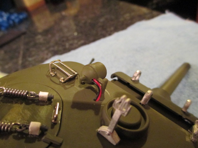 Searchlight wired for use