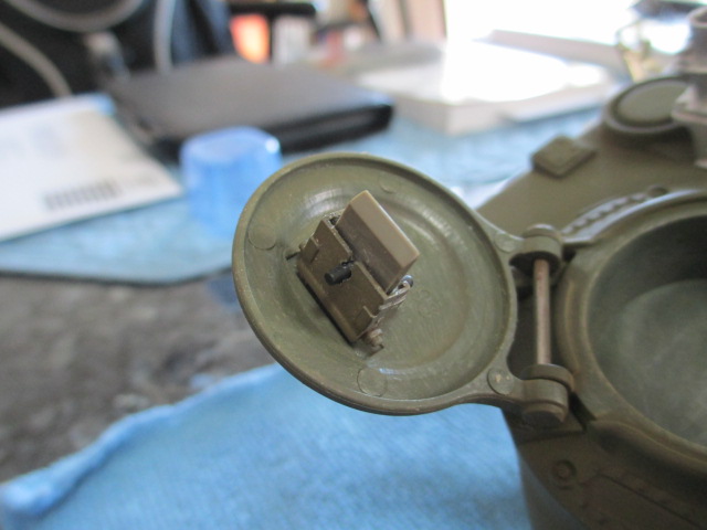 Reverse view of the periscope in the hatch