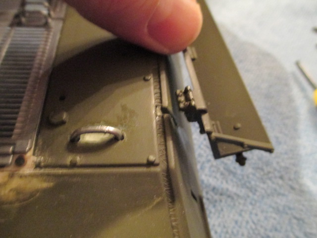 Bedroll rack detached