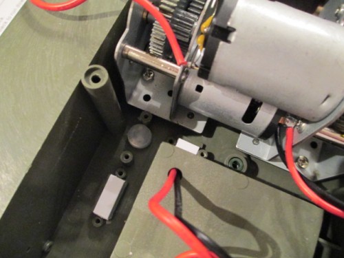 Switches and sound pot hole sealed off with plastistruct