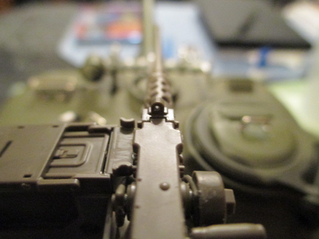 Just a closeup showing the previous drilled out sight on the .50 cal.