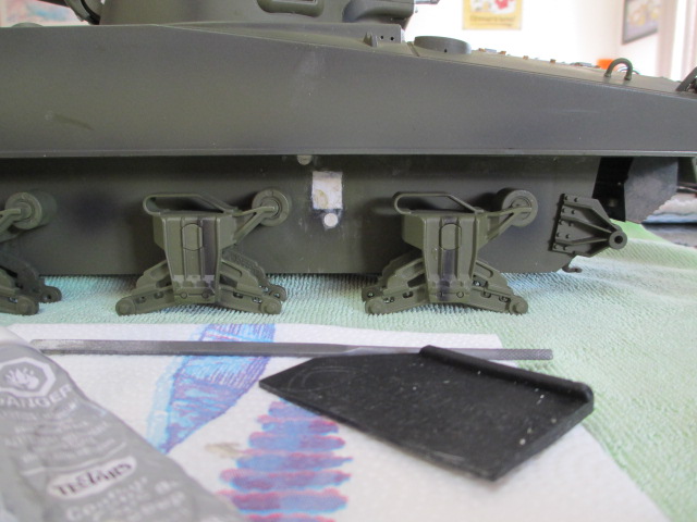 A bit more putty smoothing while I waited for the LED shop to open