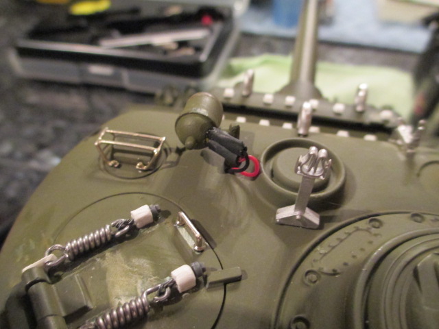 Not the cleanest mount, it will be revisited to get more of the LED inside the body of the searchlight