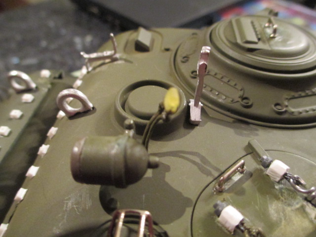 Olive Drab painted LED hardware