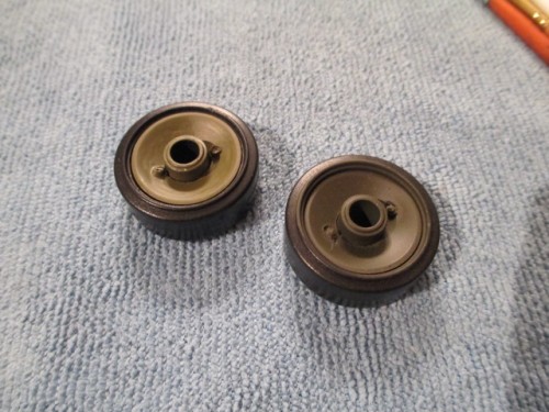 A quick hairy stick paint job with Olive Drab on the spare roadwheel I made up