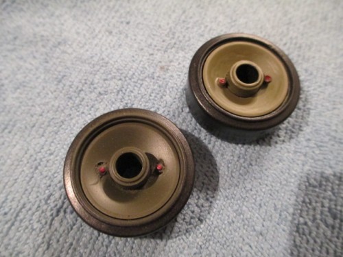Red painted grease zerks.