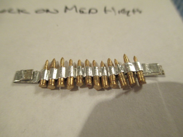 Scale .50 cal metal ammo