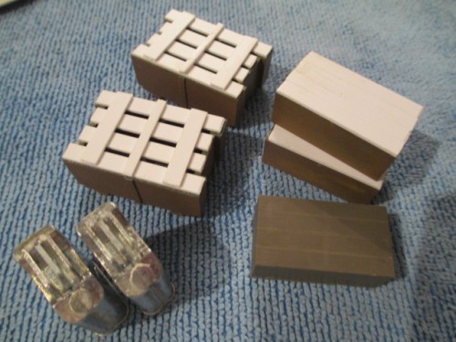 Useful now and looking great alongside my one Tamiya crate  Metal jerrycans ready to prime as well