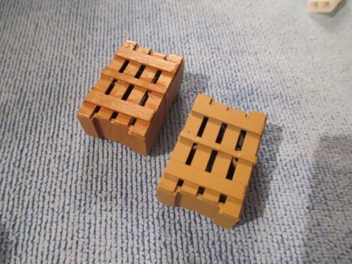Dry brushed crate vs the plain mustard crate