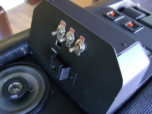 The first switches go on the control panel. Decided on toggle switches as theyre more robust.