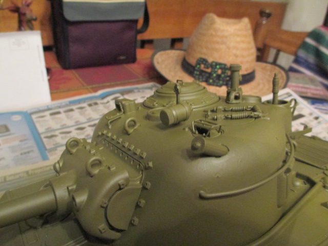 Initial coat on the turret