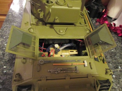 Engine bay door louvers