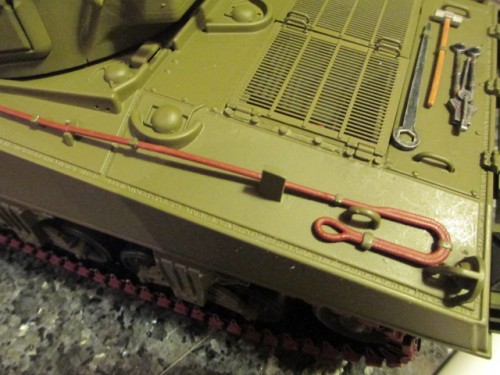 Tow cable mounted