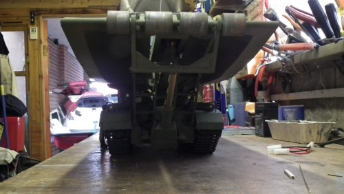 Ground level front view  with bridge in place