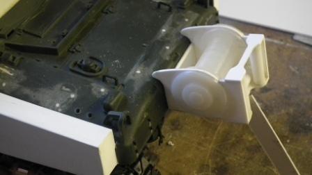 rear winch unit bolted to hull for easy removal and maintenance.