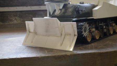 front blade in its operating position