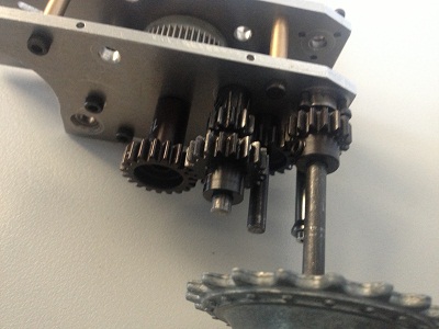 L/H gear assembly .note only stepped down once