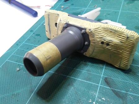 Tamiya masking tape around the barrel made it easier to mark the location of the screws.jpg