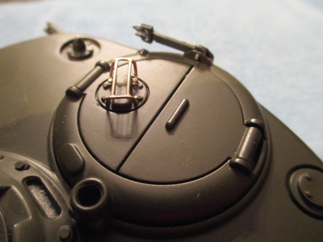 Brace lowered for combat
