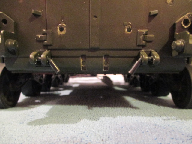 Drilled rear tow lugs with fabricated shackle bar