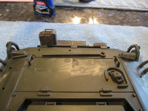 Schumo grill covers for the hoods on the rear deck