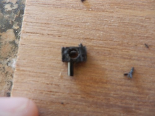 Hole drilled pre - split