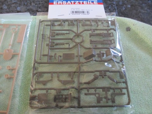 Tamiya sprue with the new .50 cal for the M4A1