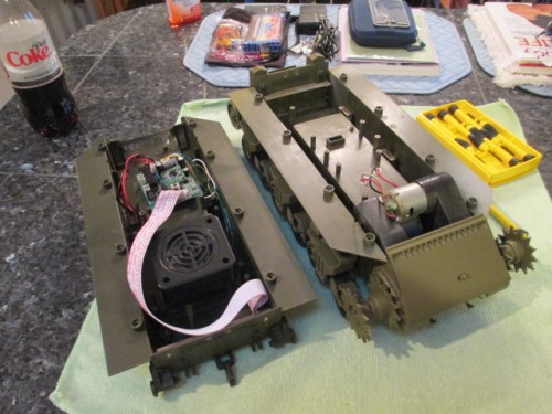 Time to install the new 2.4GHz set and switches in the old hull.