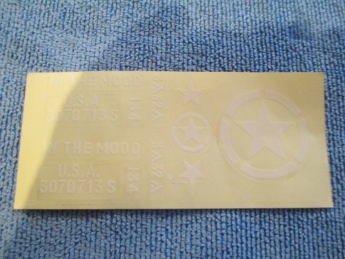 Mato decals need to be replaced with flat vinyl lettering and symbols