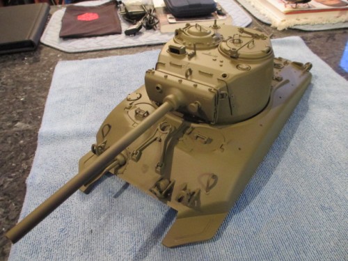 Initial coat of Model Masters OD