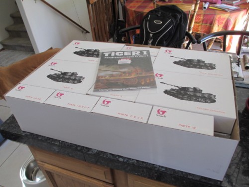 A lot of smaller boxes with parts labeling information