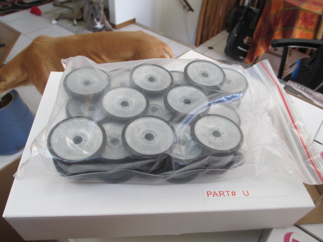 Early metal wheels with removable rubber