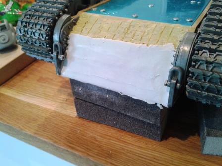 Here's the sheet of rolled Magic Sculp roughly pressed in place.jpg