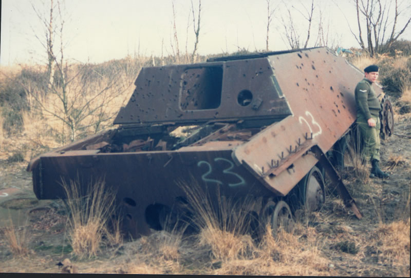 One of the Jagdpanthers on a British range in the 70s.jpg