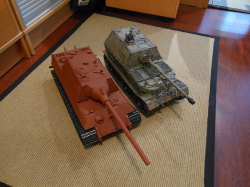 A before picture showing the size comparison with my Asiatam Elephant. As you can see even without the fender guard it is still bigger.