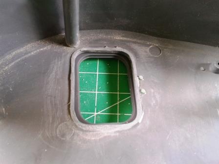 Heng Long turret with BB switch panel removed from loader's hatch - beneath you can see Tamiya turret roof with correct smaller apperture.jpg
