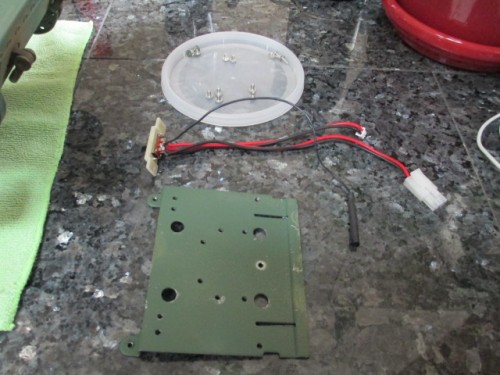 Five screws for the gearboxes and three to remove the engine mounting plate